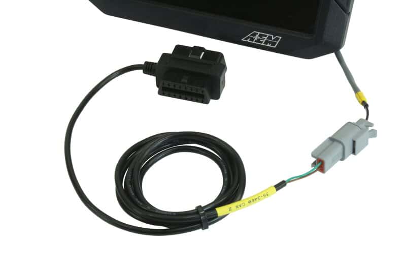 AEM — AEM CD-7/CD-7L Plug & Play Adapter Harness for OBDII CAN Bus
CD Dash Plug & Play
Adapter Cable - view 3