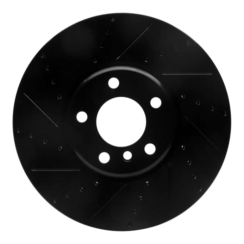 R1 Concepts — R1 10-18 BMW 535I GT Right Front Drilled & Slotted Black Brake Rotor
R1 Brake Rotor Drill - view 1