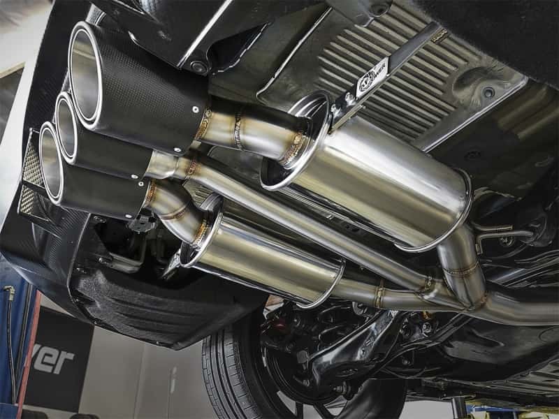 aFe — aFe POWER Takeda 2-1/2in to 2-1/4in 304SS Catback Dual-Exit Exhaust 17+ Honda Civic Type R w/CF Tips
Cat-Back Exhaust - view 7