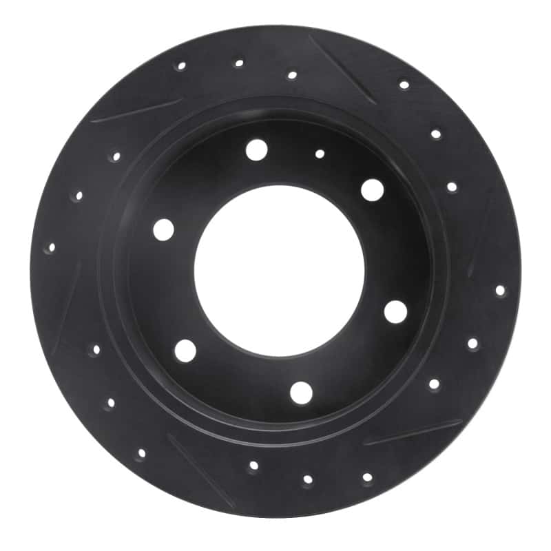 R1 Concepts — R1 88-95 Isuzu AMIGO Rear Left Drilled & Slotted Black Brake Rotor
R1 Brake Rotor Drill - view 5