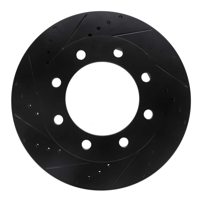 R1 Concepts — R1 05-12 Ford F-250 4WD (Super Duty) Front Left Drilled & Slotted Black Brake Rotor
R1 Brake Rotor Drill - view 1