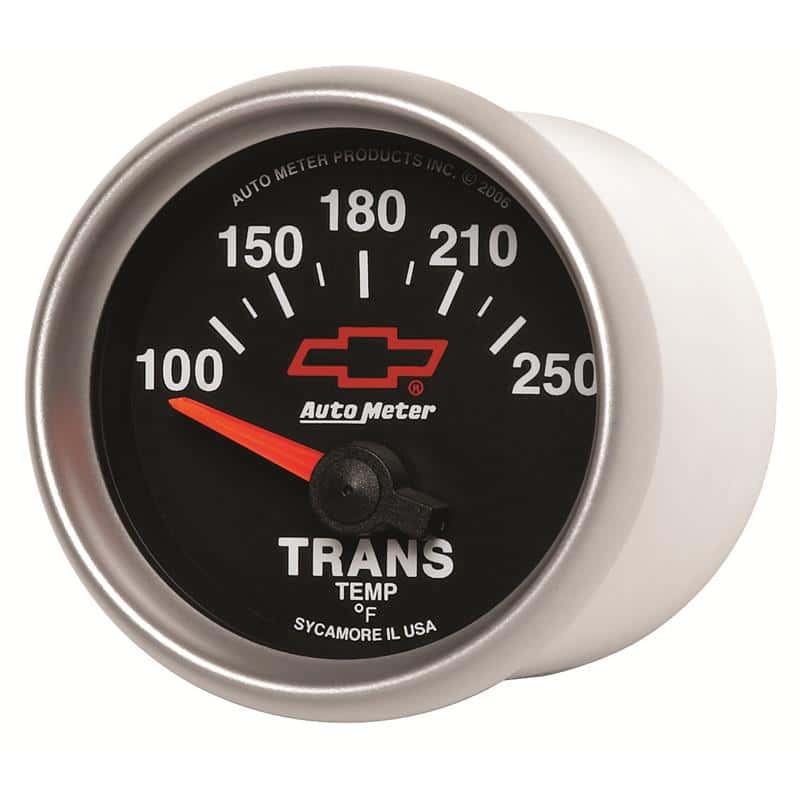 AutoMeter — Autometer GM Bowtie Black 2-1/16in 100-250 Degree F Electronic Transmission Temperature Gauge
2-1/16" TRANS TEMP, - view 2