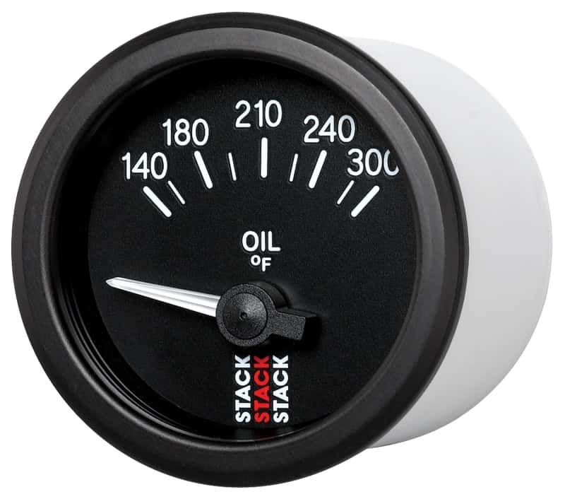 AutoMeter — Autometer Stack 52mm 140-300 Deg F 1/8in NPTF Electric Oil Temp Gauge - Black
Ga OilT Elec Bk 300F - view 2