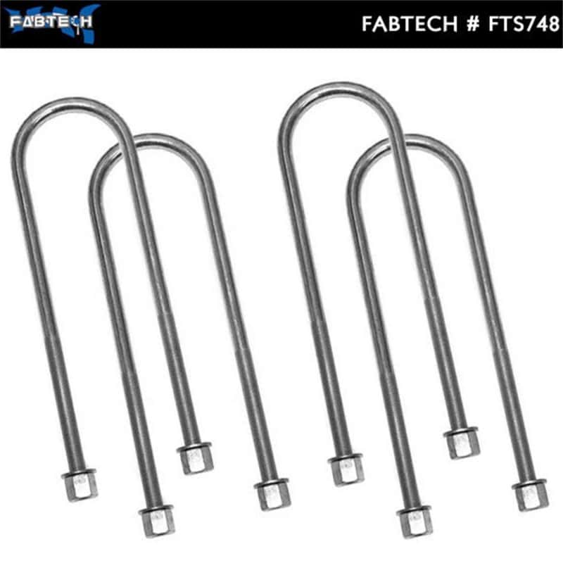 Fabtech — Fabtech Round U-Bolt Kit - 9/16-18 x 15.00 x 4.00
Axle U-Bolt - view 2