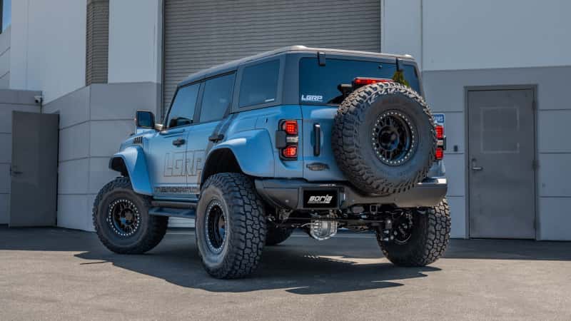 Borla — Borla 22-24 Ford Bronco Raptor V6 Turbo AT 2WD / 4WD ATAK Catback Exhaust w/ 4in Black Coated Tips
Cat-Back System - view 2