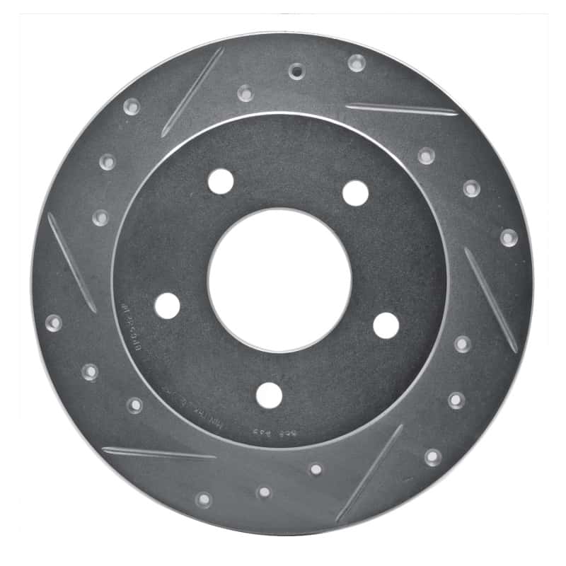 R1 Concepts — R1 84-88 Pontiac 6000 Rear Left Drilled & Slotted Silver Brake Rotor
R1 Brake Rotor Drill - view 1