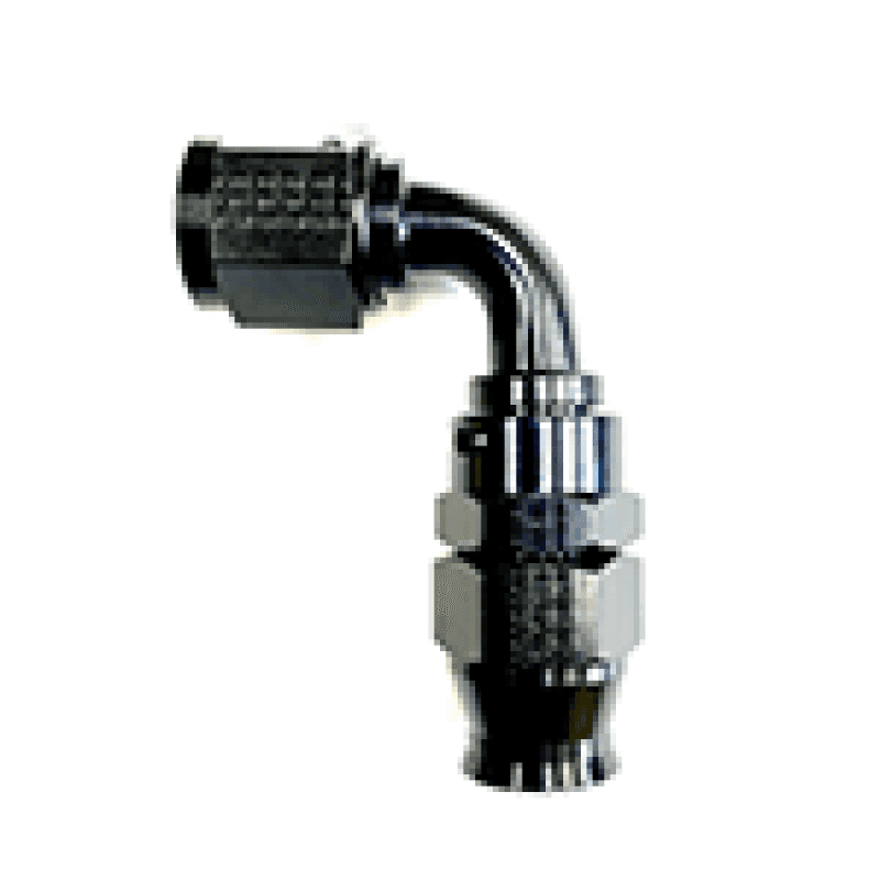 Fragola — Fragola -12AN Real Street x 90 Degree Hose End Black For PTFE Hose - view 1