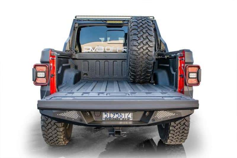 DV8 Offroad — DV8 Offroad 2019+ Jeep Gladiator Universal Stand Up In-Bed Tire Carrier - view 3