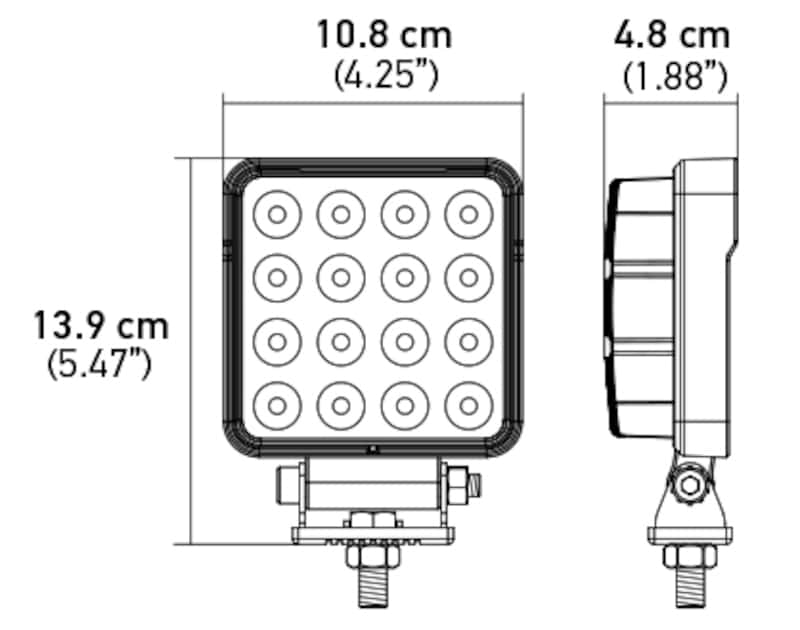 Hella — Hella ValueFit Work Light 4SQ 2.0 LED MV LR LT
Work lamp LED Blstr - view 17