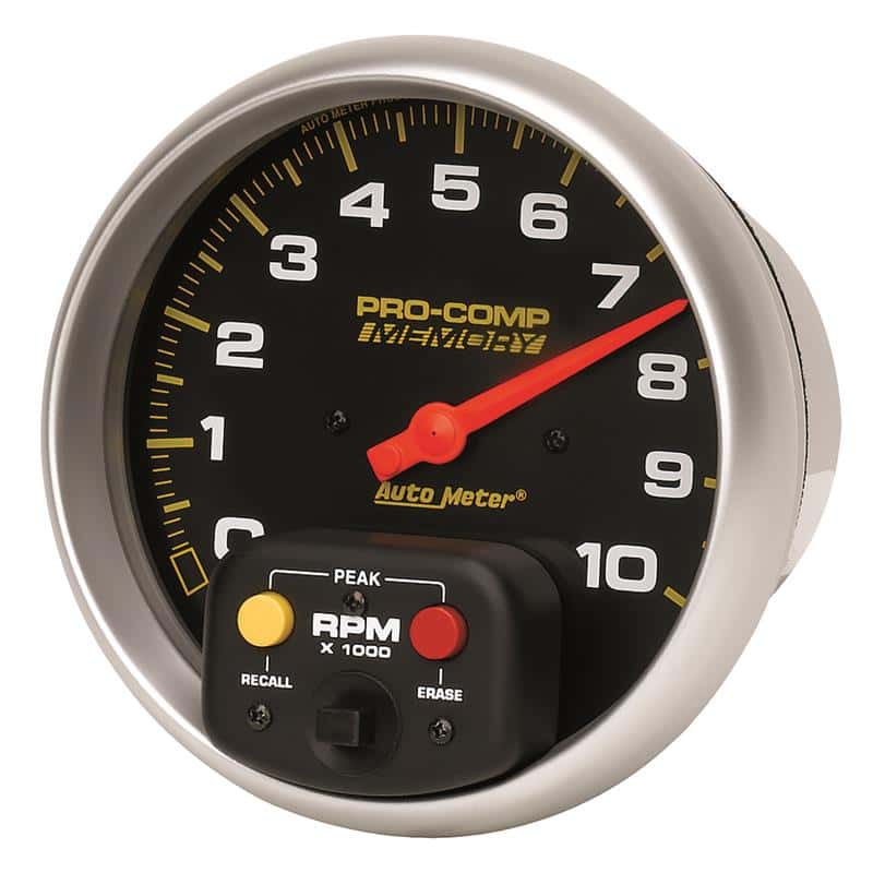 AutoMeter — Autometer Pro-Comp 5 inch 10K RPM with Peak Memory In-Dash Tachometer
5" TACH, 10,000 RPM, - view 3