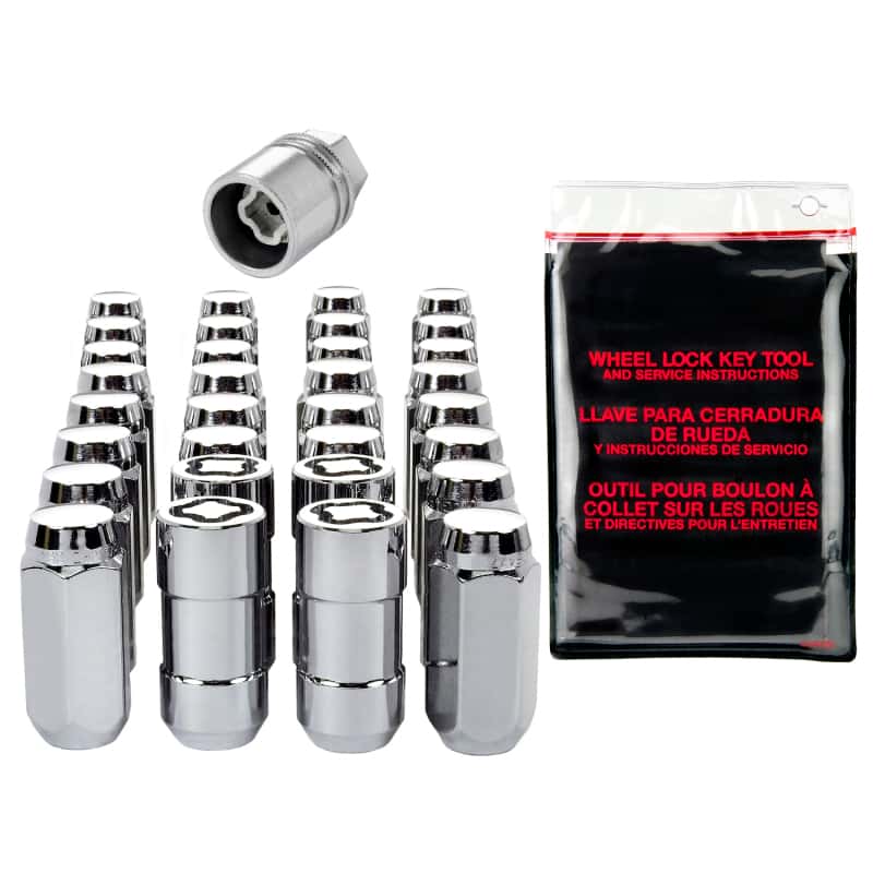 McGard — McGard 8 Lug Hex Install Kit w/Locks (Cone Seat Nut) 9/16-18 / 13/16 Hex / 1.75in. Length - Chrome - view 5