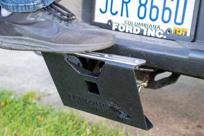 Fishbone Offroad — Fishbone Offroad 2In Receiver Hitch Mounted Step - Black Powdercoat Steel - view 18