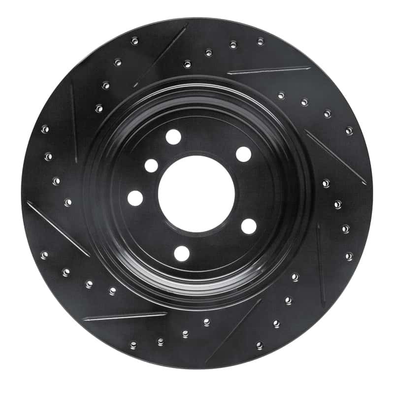 R1 Concepts — R1 04-10 BMW 530I Rear Right Drilled & Slotted Black Brake Rotor
R1 Brake Rotor Drill - view 5