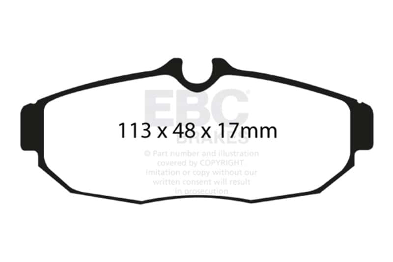 EBC — EBC 05-10 Ford Mustang 4.0 Bluestuff Rear Brake Pads
Disc Brake Pad - view 4