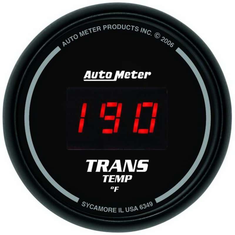 AutoMeter — Autometer Z Series 52mm Black Digital 0-300 Deg F Transmission Temperature Gauge
2-1/16" TRANS TEMP, - view 1