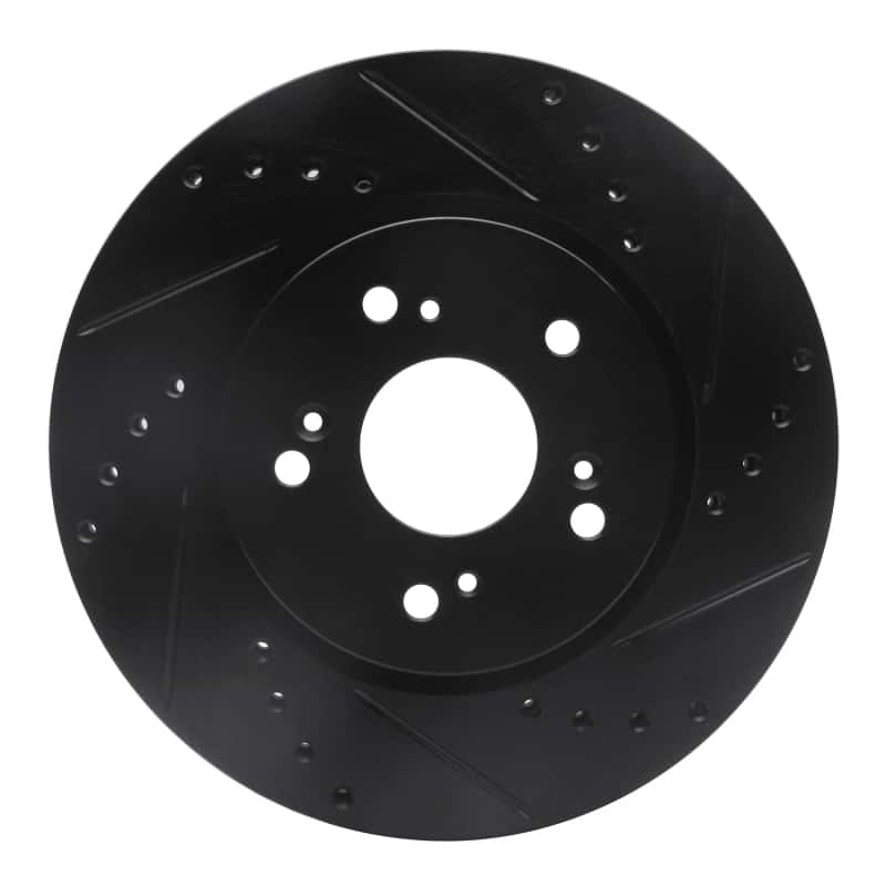 R1 Concepts — R1 07-16 Acura RDX Front Right Drilled & Slotted Black Brake Rotor
R1 Brake Rotor Drill - view 1