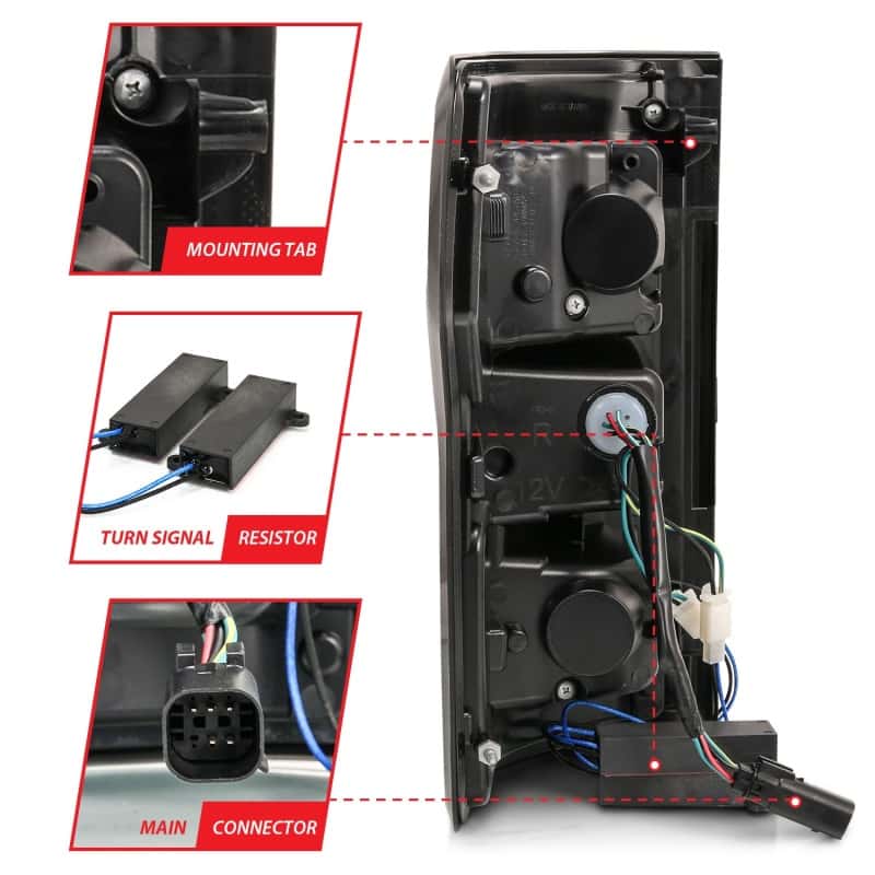 ANZO — ANZO 18-19 Ford F-150 LED Taillights Black
Tail Light Set
LED Taillights - view 6