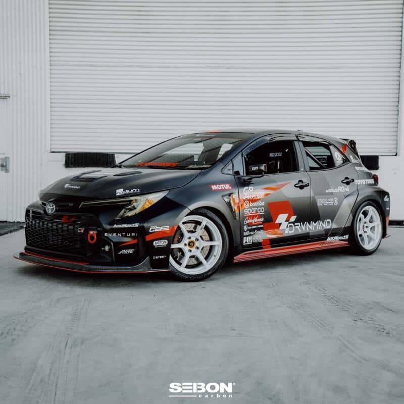 Seibon — Seibon 2023 Toyota GR Corolla VS-Style Double-Sided Carbon Hood  - Gloss Finish - view 11