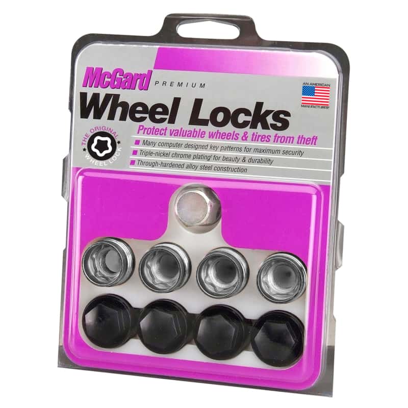 McGard — McGard Wheel Lock Nut Set - 4pk. (Under Hub Cap / Radius Seat) M14X1.5 / 19mm Hex / .890in. L w/Caps - view 5