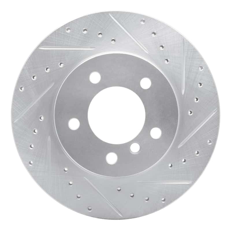 R1 Concepts — R1 99-08 BMW 325I (USA/Canada) Front Right Drilled & Slotted Silver Brake Rotor
R1 Brake Rotor Drill - view 1