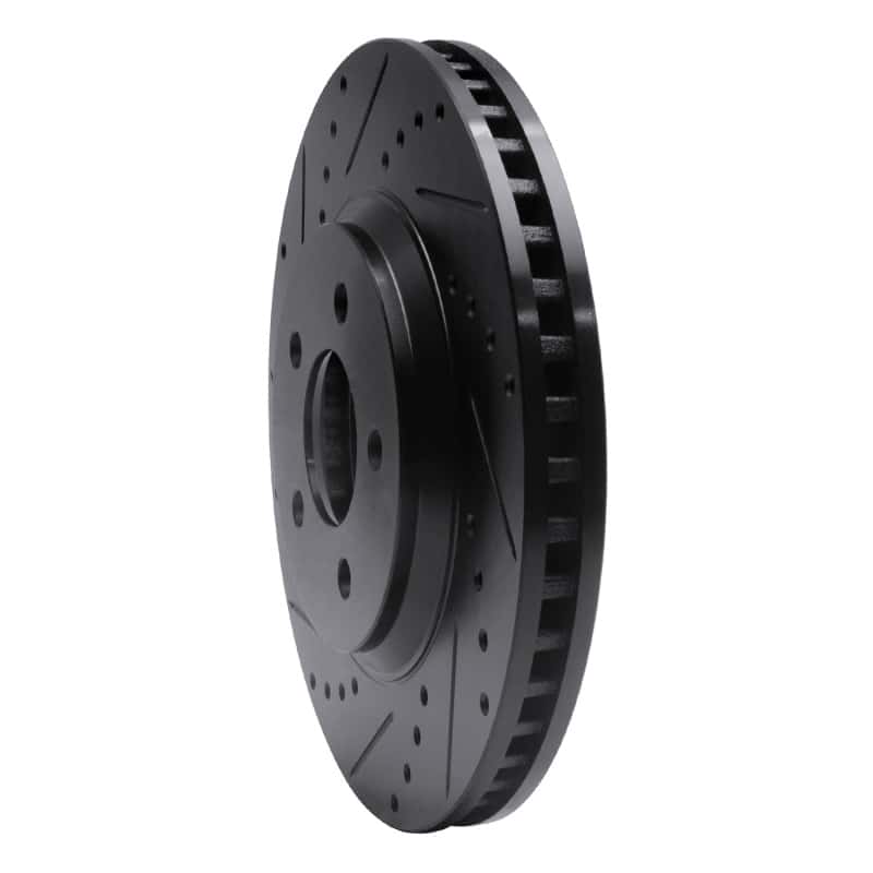 R1 Concepts — R1 05-14 Ford Mustang Front Left Drilled & Slotted Black Brake Rotor
R1 Brake Rotor Drill - view 2