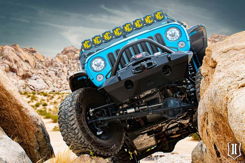 ICON — ICON 07-18 Jeep Wrangler JK Pro Series Front Bumper Rec Winch Mount w/Bar/Tabs
FRONT BUMPER - view 5