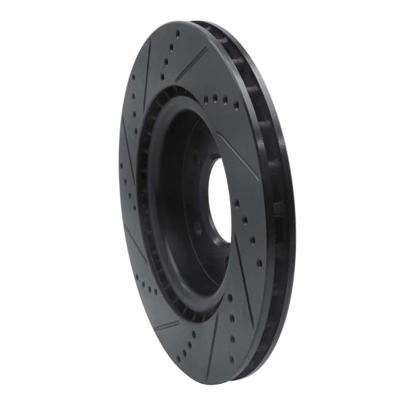 R1 Concepts — R1 18-20 Land Rover Range Rover Sport Rear Right Drilled & Slotted Black Brake Rotor
R1 Brake Rotor Drill - view 4