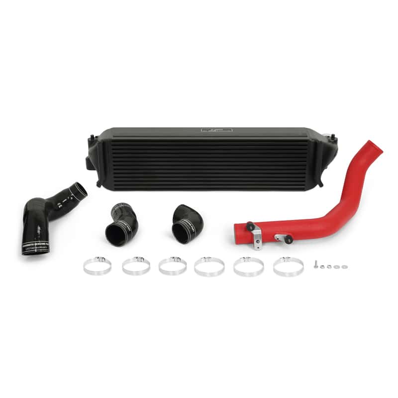Mishimoto — Mishimoto 2017+ Honda Civic Type R Intercooler Kit - Black Intercooler Red Pipes - view 2
