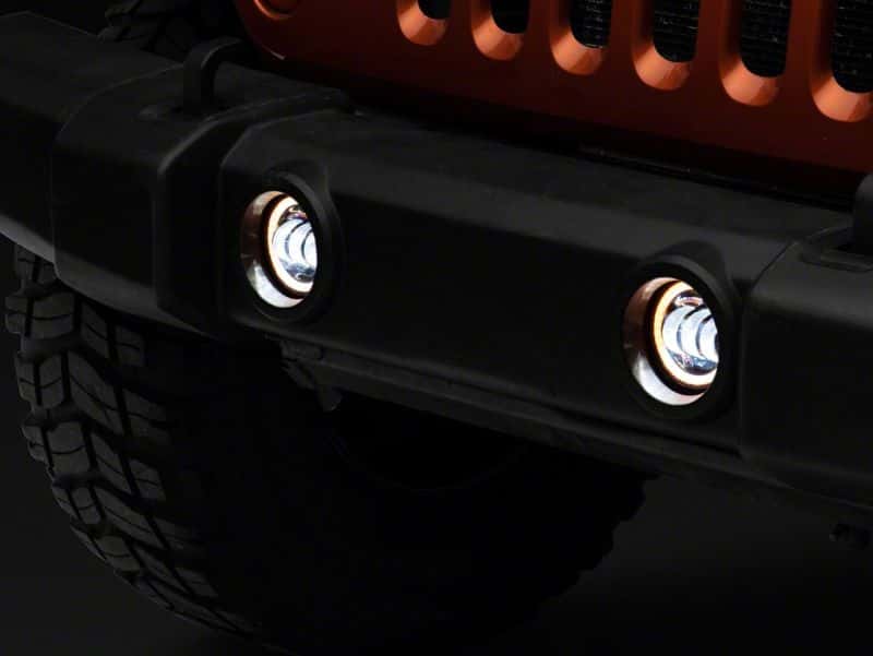 Raxiom — Raxiom 07-23 Jeep Wrangler JK & JL Axial Series Halo LED Fog Lights- Amber
Lights - view 5