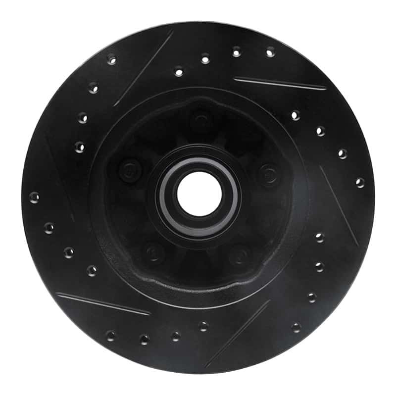 R1 Concepts — R1 98-02 Ford Ranger (USA/Canada) Front Right Drilled & Slotted Black Brake Rotor
R1 Brake Rotor Drill - view 5