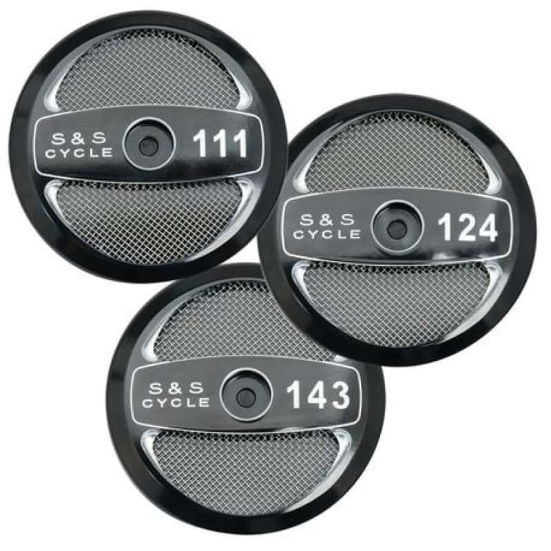 S&S Cycle — S&S Cycle 124in Air Cleaner Cover - Gloss Black - view 1