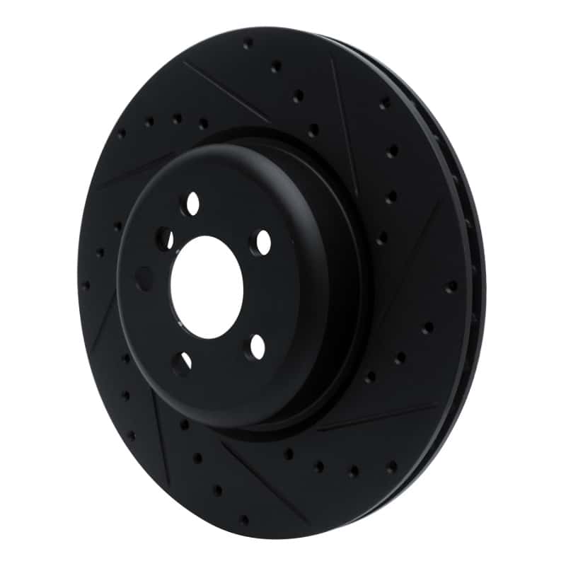 R1 Concepts — R1 16-25 BMW 330e Rear Right Drilled & Slotted Black Brake Rotor
R1 Brake Rotor Drill - view 2