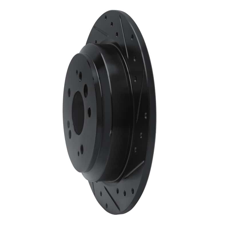 R1 Concepts — R1 16-25 Honda Ridgeline Rear Right Drilled & Slotted Black Brake Rotor
R1 Brake Rotor Drill - view 2