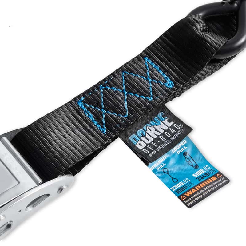 Borne Off-Road — Borne Off-Road Cam Buckle Tie-Down Kit (2-Pack) Black - view 2
