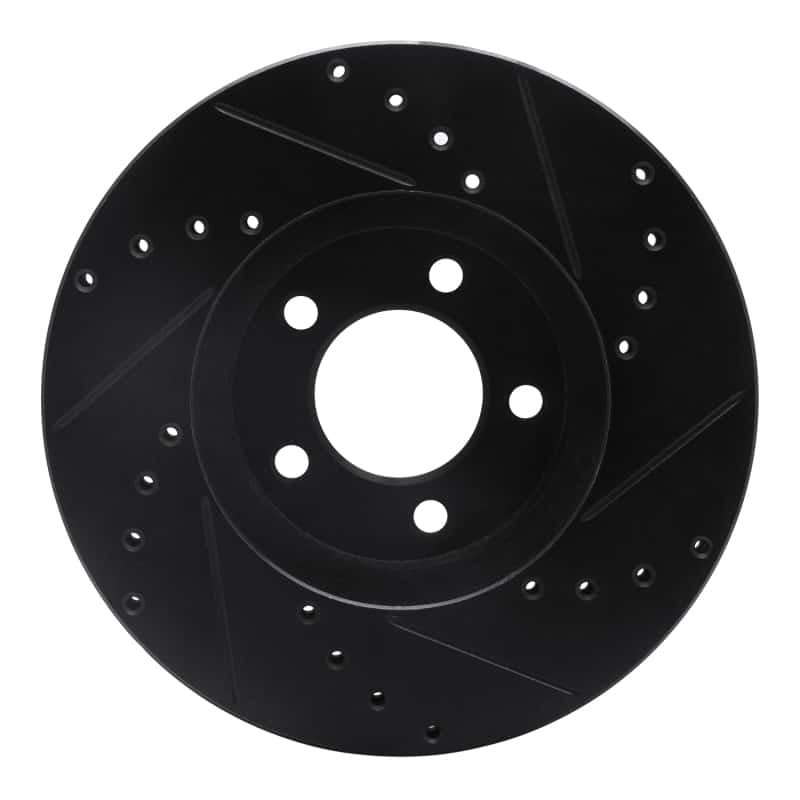 R1 Concepts — R1 93-07 Ford Thunderbird Front Left Drilled & Slotted Black Brake Rotor
R1 Brake Rotor Drill - view 5