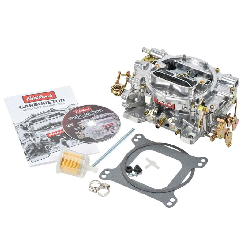 Edelbrock — Edelbrock Carburetor Performer Series 4-Barrel 500 CFM Manual Choke Satin Finish - view 2