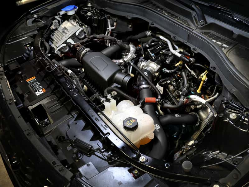 aFe — aFe 20-23 Ford Explorer ST V6 3.0L (tt) BladeRunner 2-3/4in Aluminum Cold Charge Pipe - Black
Cold Charge Pipe - view 7