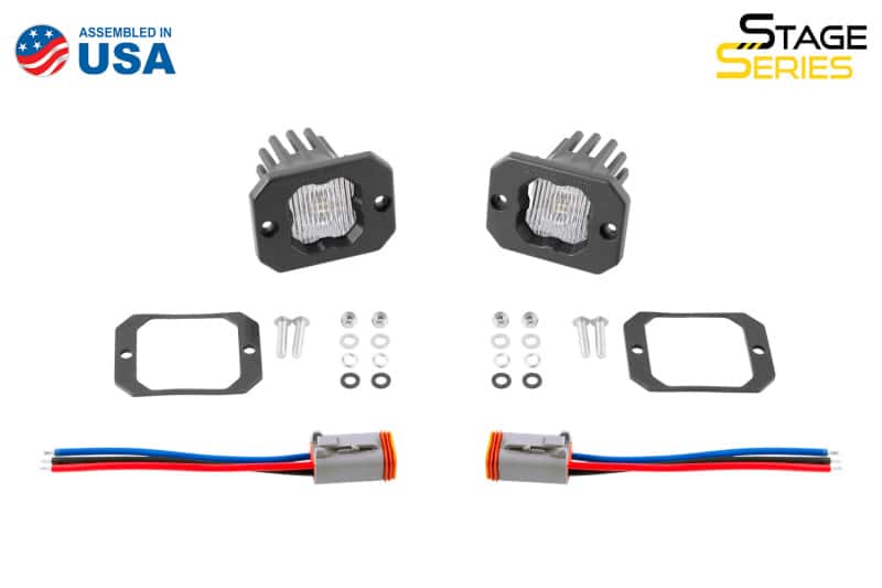 Diode Dynamics — Diode Dynamics Stage Series C1 LED Pod - White SAE Fog Flush ABL (Pair) - view 4
