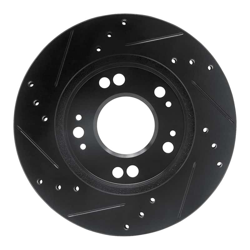 R1 Concepts — R1 90-05 Chrysler SEBRING Front Right Drilled & Slotted Black Brake Rotor
R1 Brake Rotor Drill - view 5