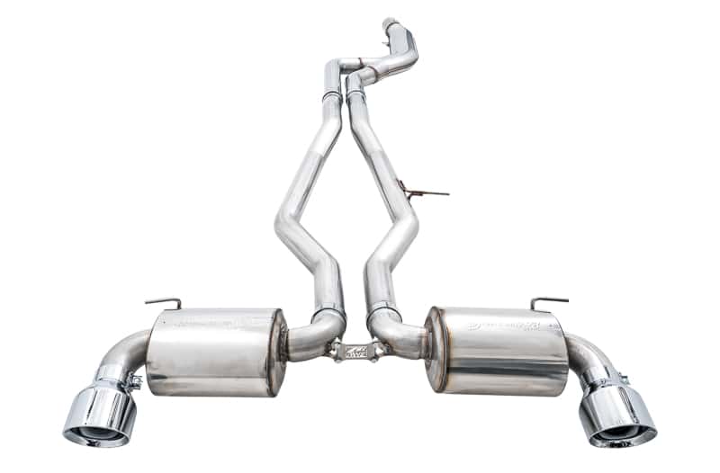 AWE Tuning — AWE 2020 Toyota Supra A90 Non-Resonated Touring Edition Exhaust - 5in Chrome Silver Tips
Touring Exhaust - view 2