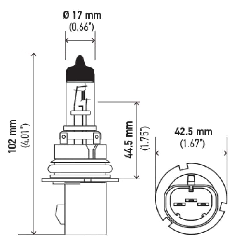 Hella — Hella Bulb 9007 12V 65/55W Xen Wht Xb (2)
9007 Halogen Bulb - view 4