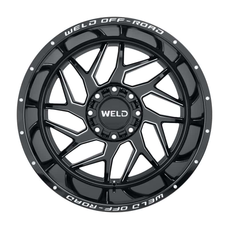 Weld — Weld Off-Road W117 22X10 Fulcrum 8X180 ET13 BS6.00 Gloss Black MIL 124.3 - view 1