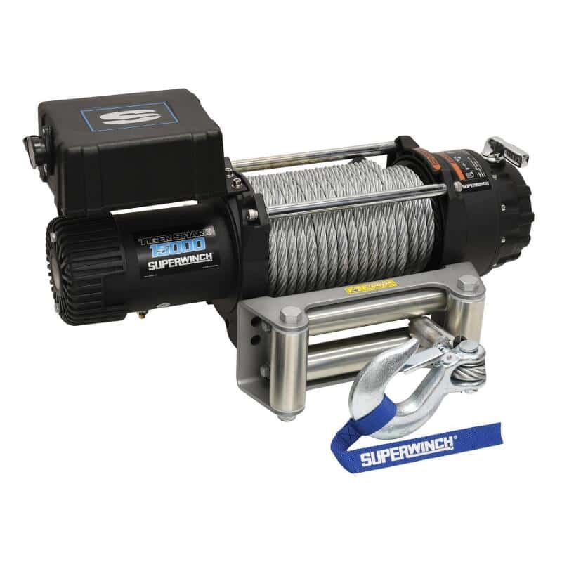 Superwinch — Superwinch 15000 LBS 12V DC 7/16in x 82ft Wire Rope Tiger Shark 11500 Winch - view 13