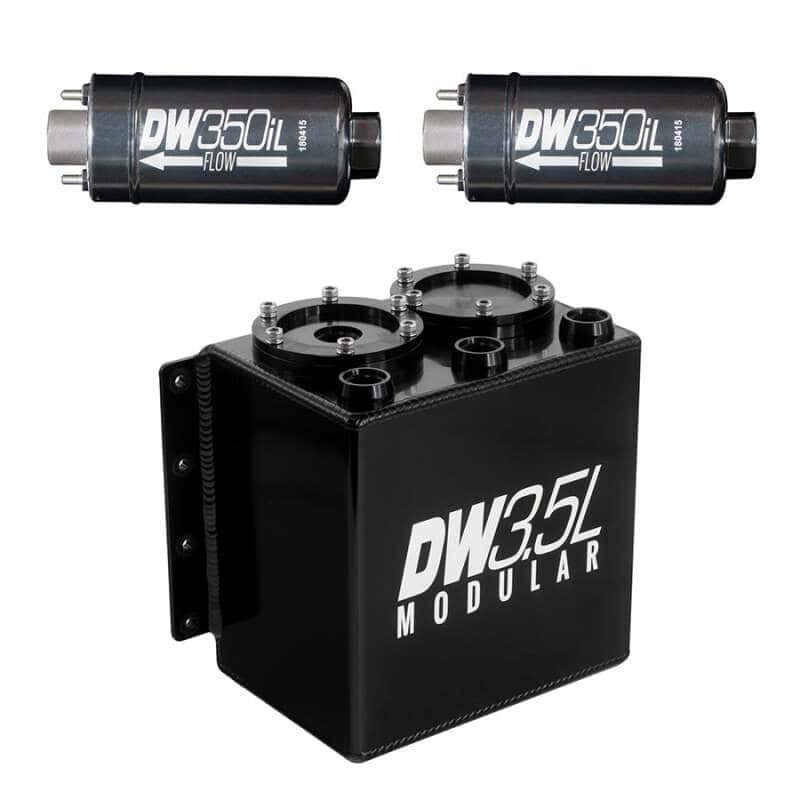 DeatschWerks — DeatschWerks 3.5L Modular Surge Tank (Incl. 2 DW350iL In-Line Fuel Pump) - view 2