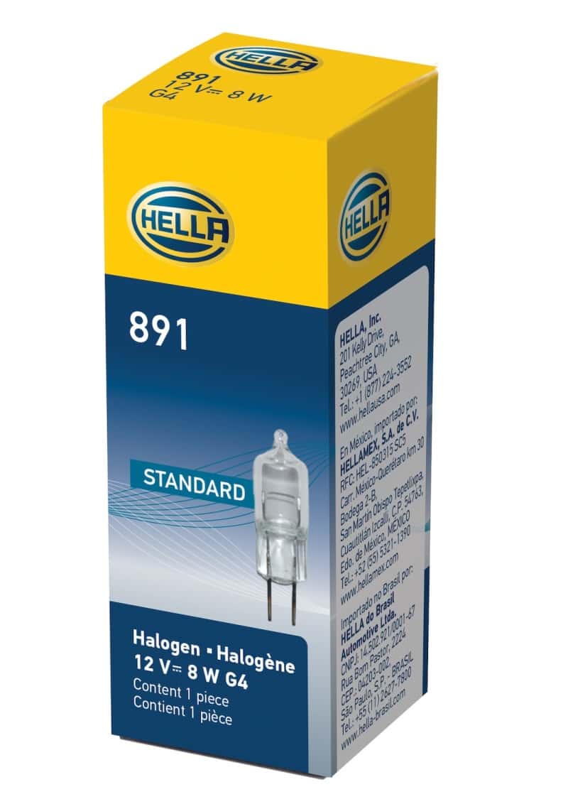 Hella — Hella Bulb 891 12V 8W G4 T325
891 Halogen Bulb - view 7