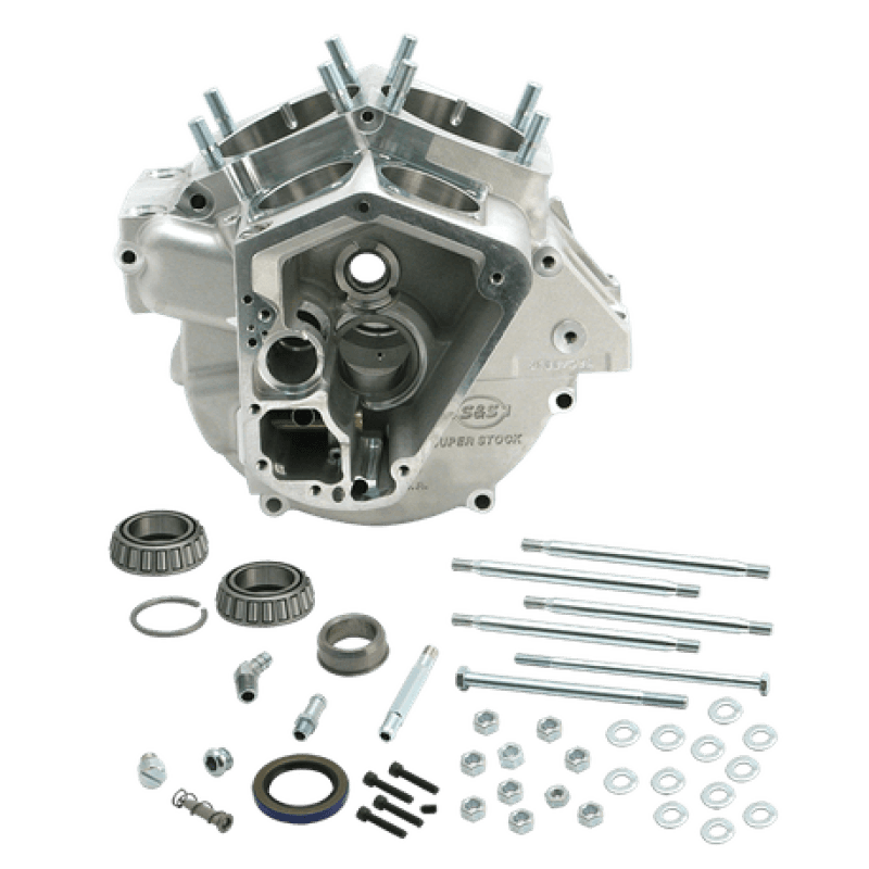 S&S Cycle — S&S Cycle 70-84 BT w/ 3-5/8in Bore Super Stock Alternator Style Crankcase - Natural - view 2