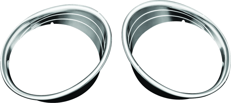 Kuryakyn — Kuryakyn Driving Light Bezels Indian Chrome - view 1