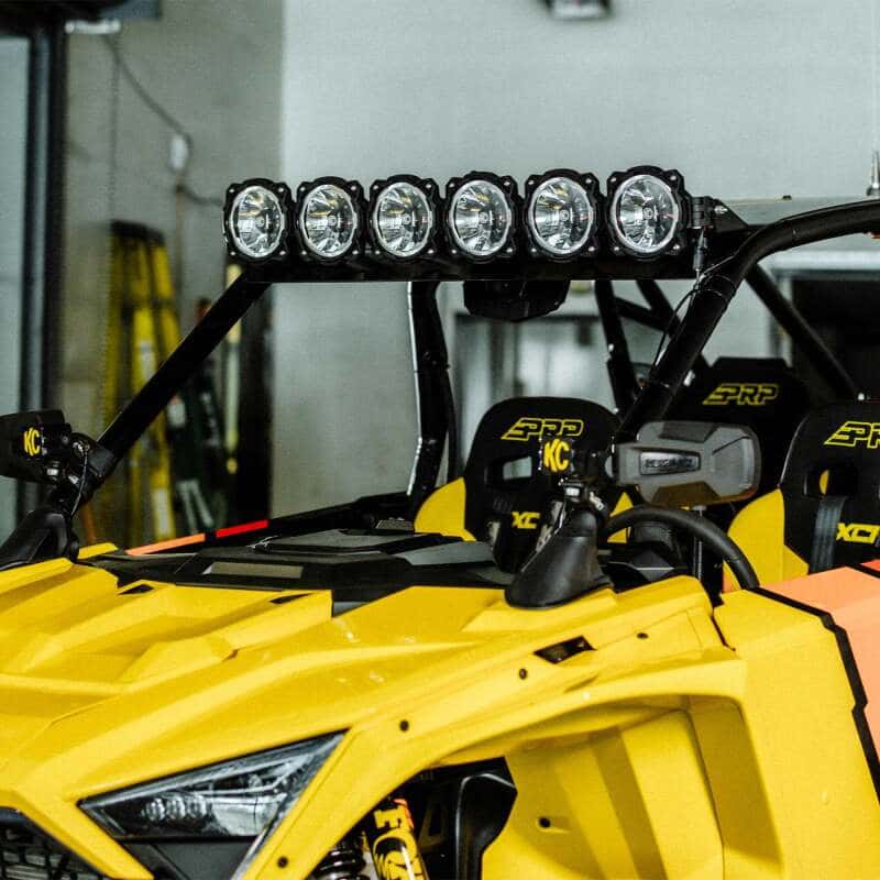KC HiLiTES — KC HiLiTES 2020+ Polaris RZR Turbo R/Pro XP 39in. Pro6 Gravity LED 6-Light 120w Combo Beam - view 4