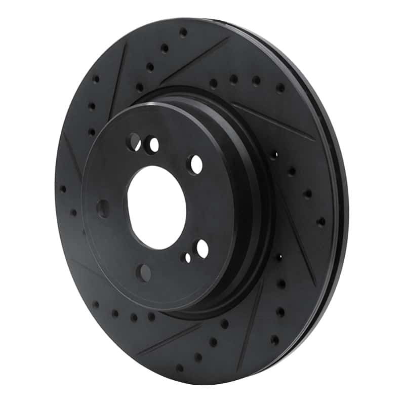 R1 Concepts — R1 93-02 Mercedes-Benz 600SL Rear Left Drilled & Slotted Black Brake Rotor
R1 Brake Rotor Drill - view 2