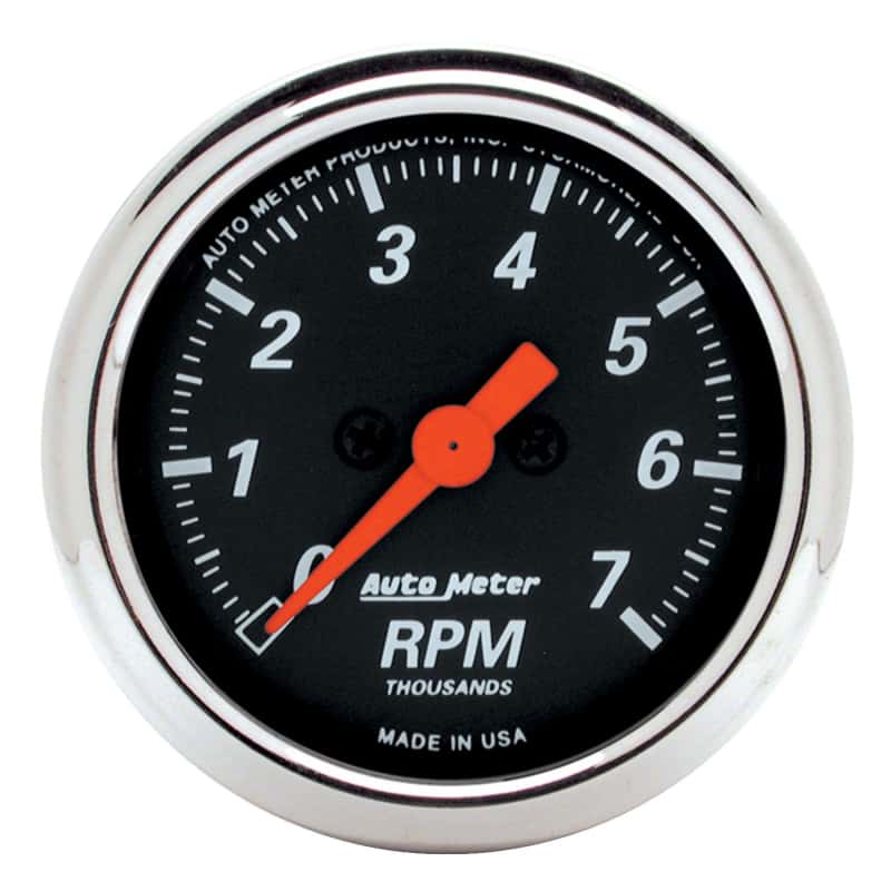 AutoMeter — Autometer Designer Black 2-1/16in Electrical 7k RPM Tachometer
GA 2" TACH 7K RPM DB - view 1